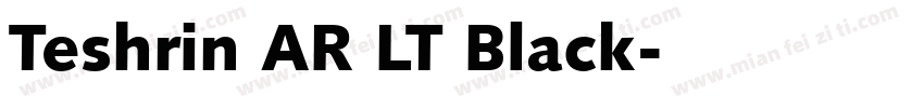 Teshrin AR LT Black字体转换